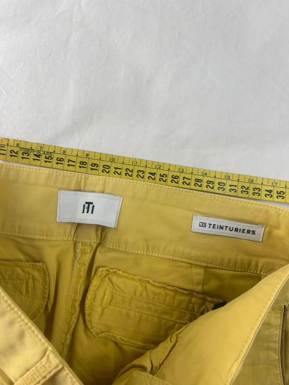 Pantalon Chino skinny geel les teinturiers maat 30 us / 40 fr – photo 9
